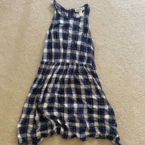 Forever 21 Blue Plaid Mini Dress S